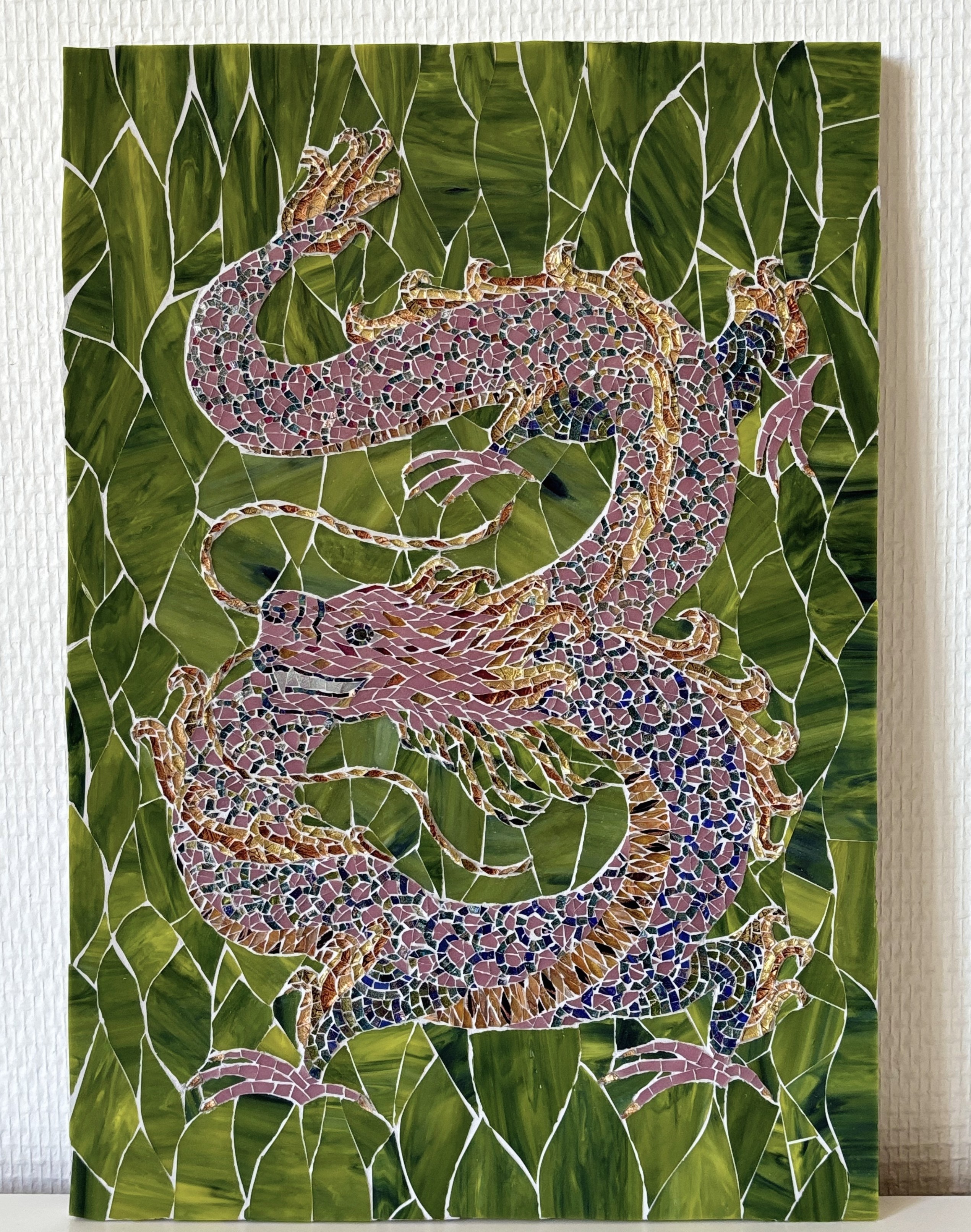 The Dragon, mosaic by Rose Ta My